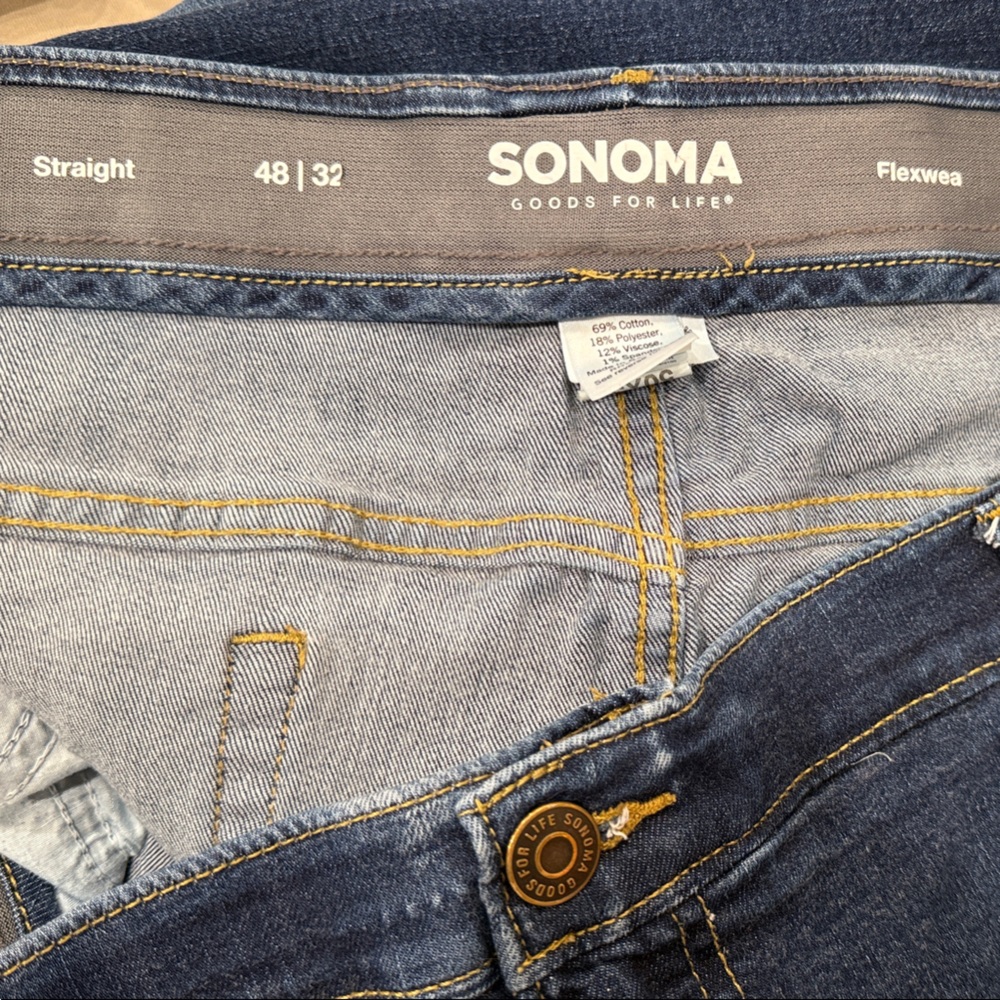 Sonoma Men's Straight Jeans - Dark Blue